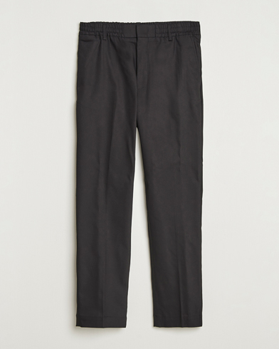 NN07 Baker Cotton Drawstring Trousers Black – Noir