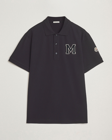Moncler Archive Logo Polo Navy – Bleu