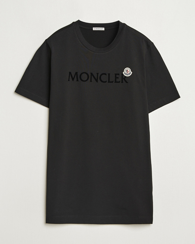 Moncler Lettering Logo T-Shirt Black – Noir