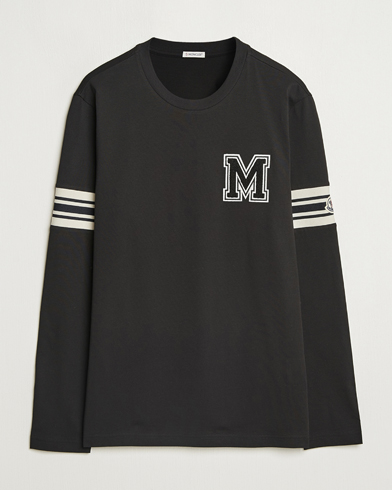 Moncler Archive Logo Long Sleeve T-Shirt Black – Noir