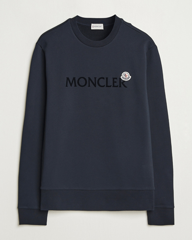 Moncler Lettering Logo Sweatshirt Navy – Bleu