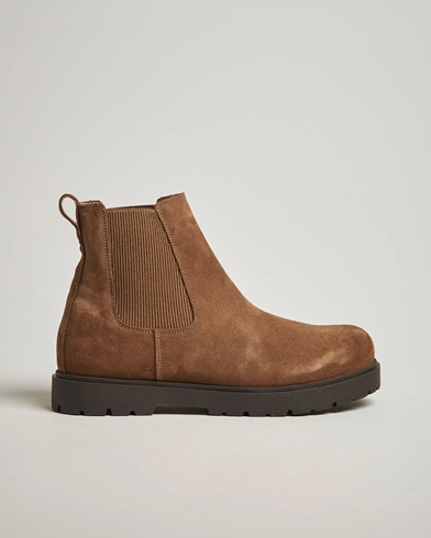 BIRKENSTOCK Highwood Suede Chelsea Boot Dark Tea – Marron