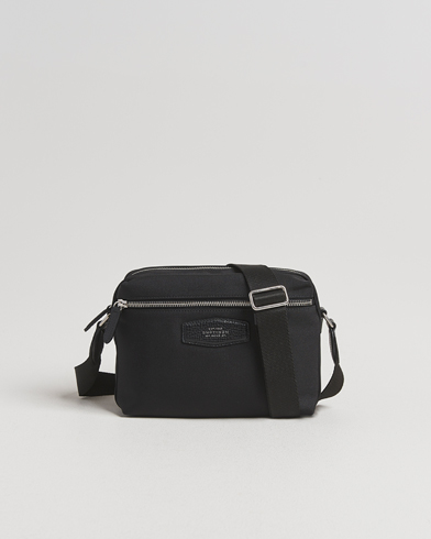 Smythson Canvas Norton Crossbody Bag Black – Noir