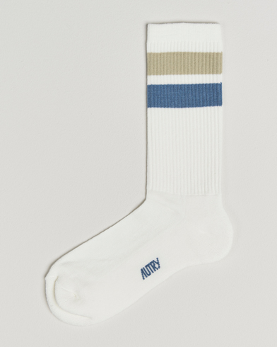 Autry Logo Socks White – Blanc