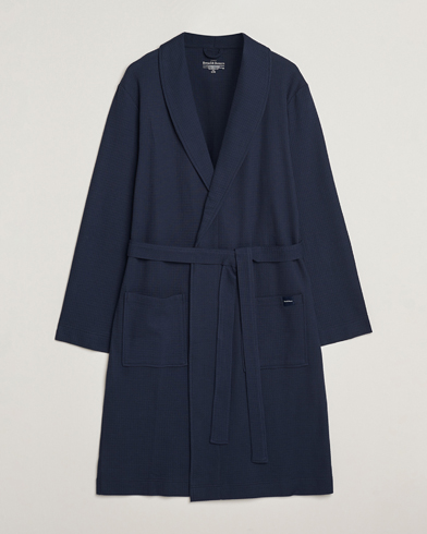 Bread & Boxers Waffle Robe Navy Blue – Bleu