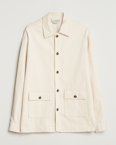 Drôle de Monsieur Corduroy Overshirt Ecru – Blanc