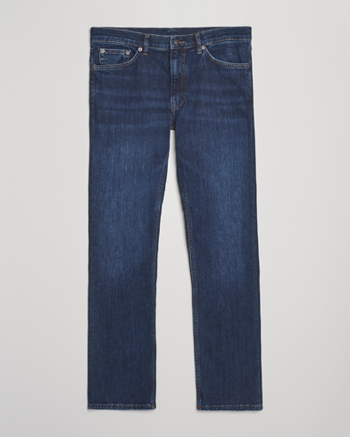 GANT Regular Fit Jeans Dark Blue Worn In – Bleu