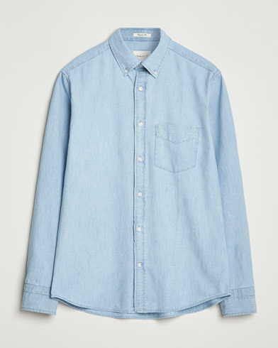 GANT Regular Fit Chambray Shirt Light Blue – Bleu