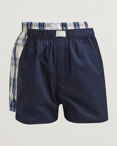 GANT 2-Pack Boxer Shorts Marine – Bleu