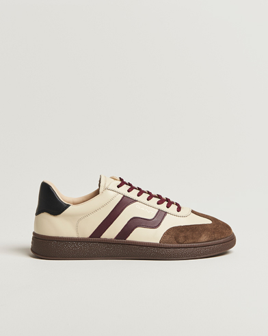 GANT Cuzmo Leather/Suede Sneaker Ivory/Brown – Beige