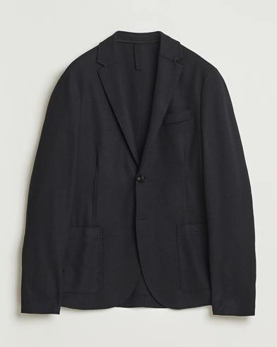 Harris Wharf London Two Button Superfine Merino Blazer Black – Noir