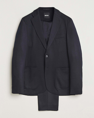 BOSS BLACK Hanry Wool Suit Dark Blue – Bleu