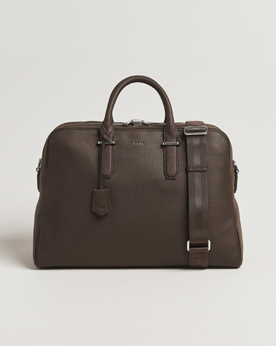 BOSS BLACK Madison Holdall Dark Brown – Marron