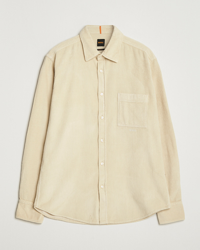 BOSS ORANGE Relegant Corduroy Shirt Light Beige – Beige