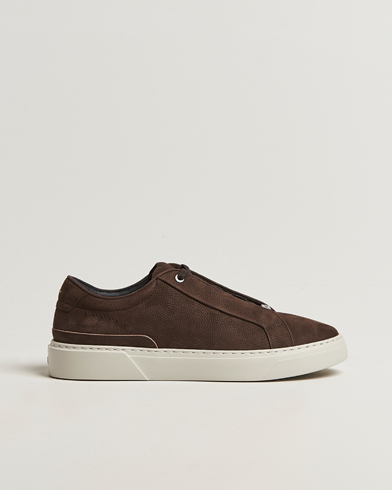 BOSS CAMEL Gary Nubuck Sneaker Dark Brown – Marron