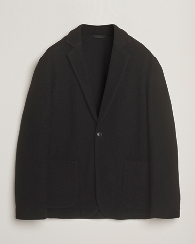 J.Lindeberg Calvon Wool Knitted Blazer Black – Noir