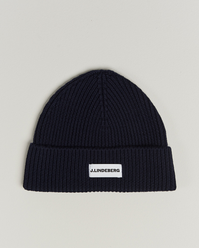 J.Lindeberg Juan Merino Beanie Navy – Bleu