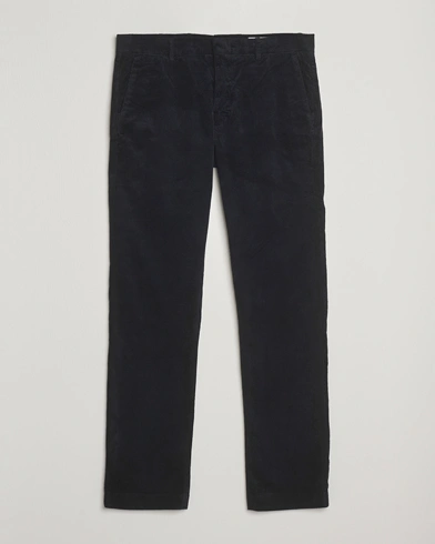NN07 Theo Regular Fit Corduroy Chinos Navy Blue – Bleu