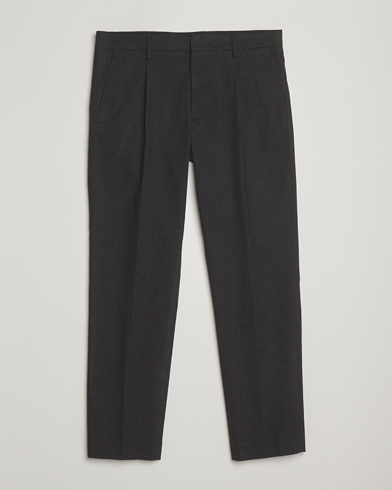 NN07 Bill Wool Pleated Trousers Black Multi – Noir