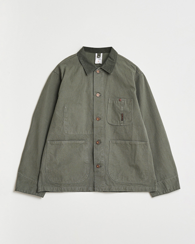Nudie Jeans Howie Duck Canvas Chore Jacket Green – Vert