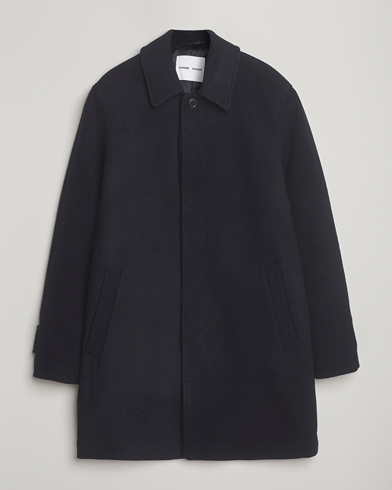 Samsøe Samsøe Labby Wool Coat Salute Navy – Bleu