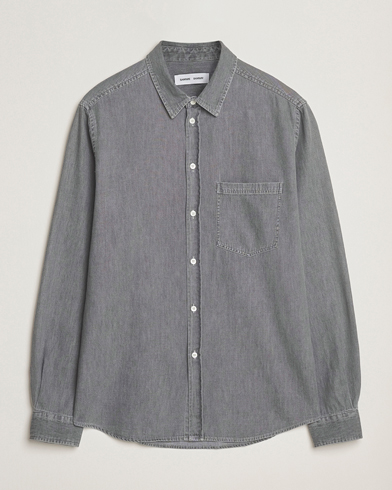 Samsøe Samsøe Ryan Chambray Shirt Light Grey – Gris