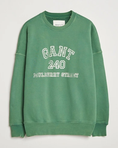 GANT 240 Mulberry Street Vintage Graphic Crew Neck Sweatshirts Forest Green – Vert