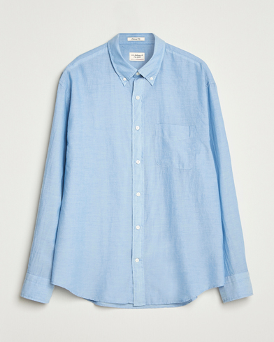 GANT 240 Mulberry Street Relaxed Fit Chambray Shirt Light Indigo – Bleu