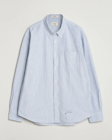 GANT 240 Mulberry Street Relaxed Fit US Striped Oxford Shirt Blue Water – Bleu