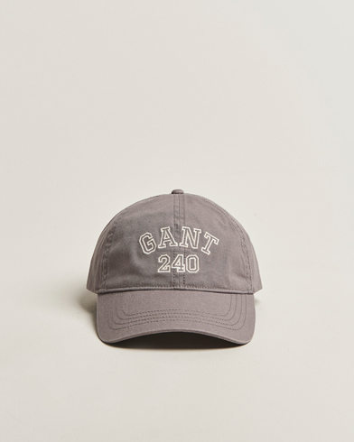 GANT 240 Mulberry Street Washed Canvas Cap Steel Grey – Gris