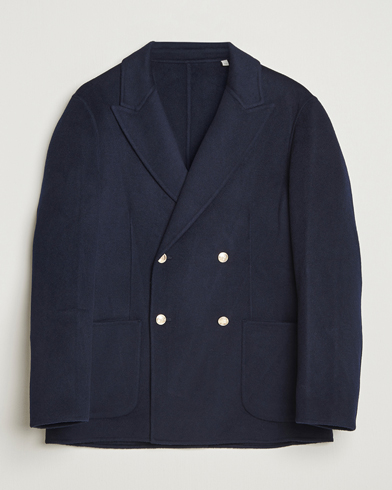 GANT Wool Double Breasted Club Blazer Evening Blue – Bleu