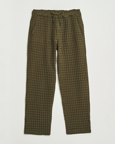 OAS Turtle Ayora Waffle Pants Dark Green – Vert