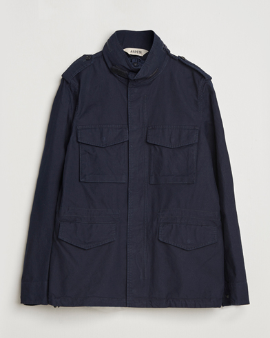 Aspesi Lined Cotton Field Jacket Navy – Bleu