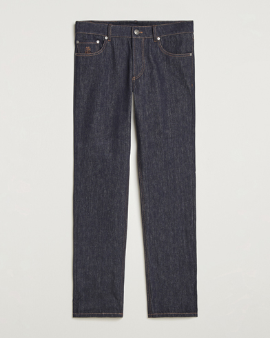 Brunello Cucinelli Traditional Fit Jeans Dark Indigo – Bleu