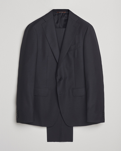 Canali Capri Wool 130s Suit Dark Blue – Bleu