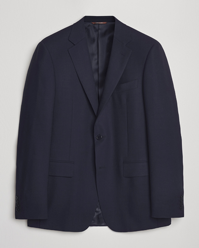 Canali Travel Wool Blazer Navy – Bleu
