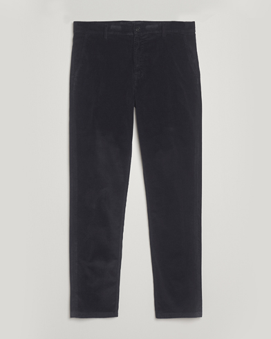 Canali Soft Corduroy Trousers Navy – Bleu