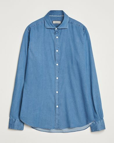 Canali Denim Shirt Stone Wash – Bleu