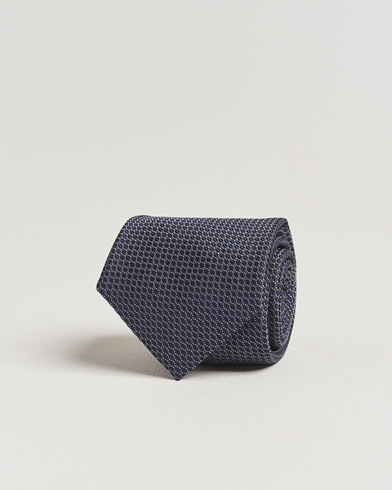 Canali 5-Fold Silk Tie Navy – Bleu