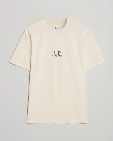 C.P. Company Jersey Back Logo T-Shirt Cream – Beige