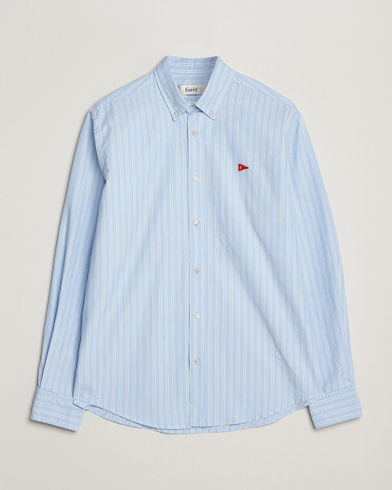 Forét Flag Regular Fit Oxford Shirt Light Blue Stripe – Bleu