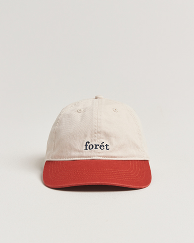 Forét Hawk Washed 2-Tone Cap Cloud/Red – Beige