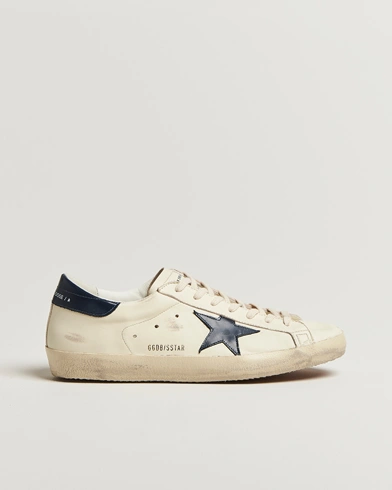 Golden Goose Super-Star Sneakers White/Navy – Blanc