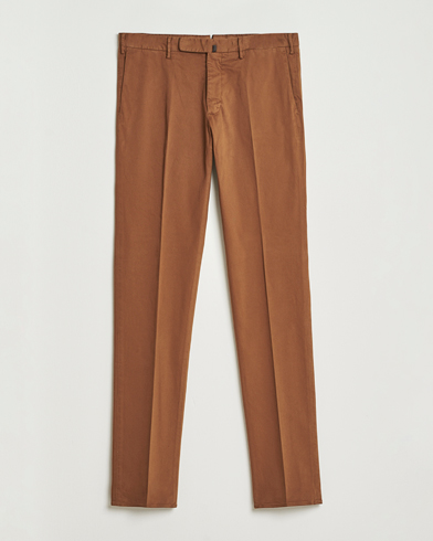 Incotex Slim Fit Cotton Stretch Chinos Brown – Marron
