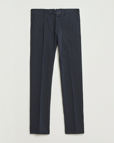 Incotex Slim Fit Cotton Stretch Chinos Navy – Bleu
