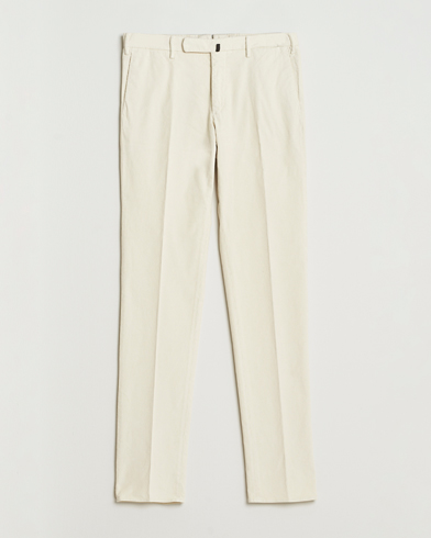 Incotex Slim Fit Baby Corduroy Trousers Off White – Blanc