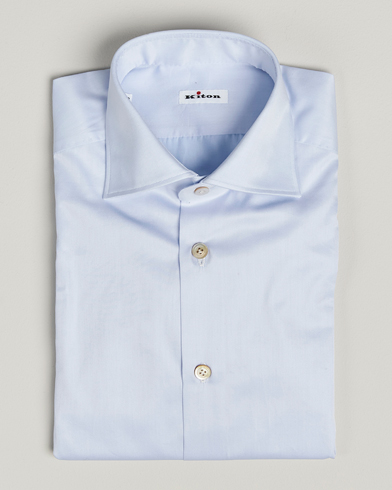 Kiton Cotton Dress Shirt Light Blue – Bleu