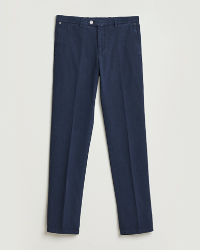 Kiton Cotton/Cashmere Trousers Navy – Bleu