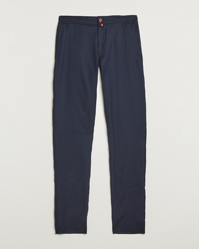 Kiton Wool Stretch Drawstring Pants Navy – Bleu