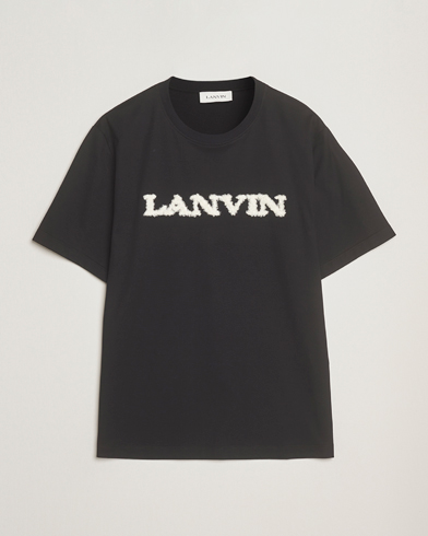 Lanvin Shearling Logo T-Shirt Black – Noir